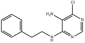 N-Phenethyl-6-chloropyrimidine-4,5-diamine 结构式