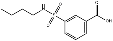 3-(N-丁基氨磺酰基)苯甲酸 结构式