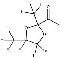 4,4,5-trifluoro-2,5-bis(trifluoromethyl)-1,3-dioxolane-2-carbonyl fluoride 结构式