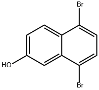 5,8-Dibromo-2-naphthol 结构式