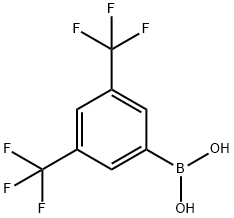 3,5-双(三氟甲基)苯硼酸 结构式