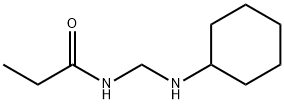 Propanamide,  N-[(cyclohexylamino)methyl]- 结构式