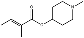 2-Butenoicacid,2-methyl-,1-methyl-4-piperidinylester,(2E)-(9CI) 结构式