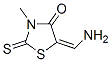 5-(Aminomethylene)-3-methyl-2-thioxothiazolidin-4-one 结构式