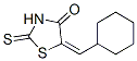 5-(Cyclohexylmethylene)-2-thioxothiazolidin-4-one 结构式