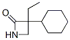 3-Cyclohexyl-3-ethylazetidin-2-one 结构式