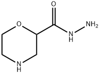 2-Morpholinecarboxylicacid,hydrazide(9CI) 结构式