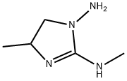 4-甲基-2-(甲基亚氨基)-1-咪唑啉胺 结构式