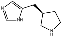 1H-Imidazole,4-[(3R)-3-pyrrolidinylmethyl]-(9CI) 结构式