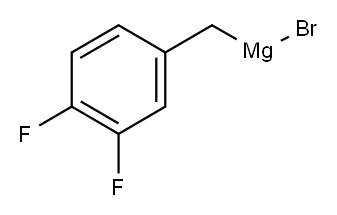 3,4-二氟苄基溴化镁 结构式