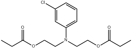 3-chloro-N,N-bis(2-(propionyloxy)ethyl)aniline 结构式