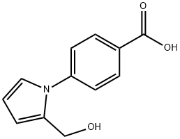 4-[2-(HYDROXYMETHYL)-1H-PYRROL-1-YL]-BENZOIC ACID 结构式