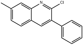 2-氯-7-甲基-3-苯基喹啉 结构式