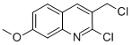 2-氯-3-(氯甲基)-7-甲氧基喹啉 结构式