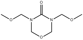 tetrahydro-3,5-bis(methoxymethyl)-4H-1,3,5-oxadiazin-4-one 结构式