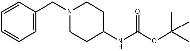 1-苄基-4-(BOC-氨基)哌啶 结构式