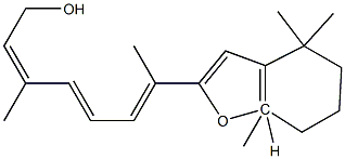 5,8-Dihydro-5,8-epoxyretinol 结构式