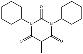 1,3-Dicyclohexyl-5-methylbarbituric acid 结构式