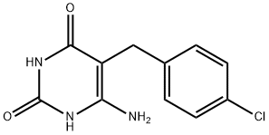 5-(4-chlorobenzyl)-6-aminouracil 结构式