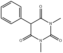 1,3-二甲基-5-苯基巴比妥酸 结构式