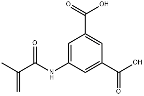 5-甲基丙烯酰胺基间苯二甲酸 结构式