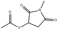 3-acetylsulfanyl-1-methyl-pyrrolidine-2,5-dione 结构式