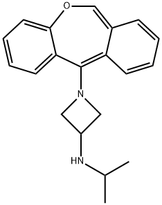 11-(3-Isopropylamino-1-azetidinyl)dibenz[b,e]oxepin 结构式
