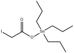 [(Iodoacetyl)oxy]tripropylstannane 结构式