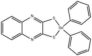 (2,3-Quinoxalinyldithio)diphenyltin 结构式