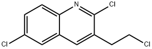 2-氯-3-(2-氯乙基)-6-氯喹啉 结构式