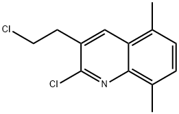 2-CHLORO-3-(2-CHLOROETHYL)-5,8-DIMETHYLQUINOLINE 结构式