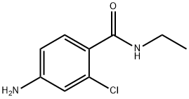 4-氨基-2-氯-N-乙基苯甲酰胺 结构式