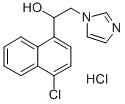 alpha-(4-Chloro-1-naphthyl)-1-imidazoleethanol hydrochloride 结构式