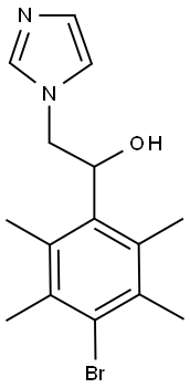 1H-Imidazole-1-ethanol, alpha-(4-bromo-2,3,5,6-tetramethylphenyl)- 结构式