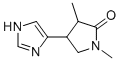 2-Pyrrolidinone,  4-(1H-imidazol-4-yl)-1,3-dimethyl-  (9CI) 结构式