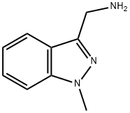 1-甲基吲唑-3-甲胺 结构式