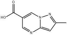 2-甲基-吡唑并[1,5-A]嘧啶-6-羧酸 结构式