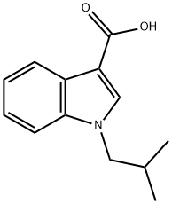 1-(2-methylpropyl)-1H-indole-3-carboxylic acid 结构式