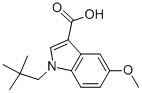 5-METHOXY-1-NEOPENTYL-1H-INDOLE-3-CARBOXYLIC ACID 结构式