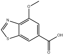 4-甲氧基苯并[D]噻唑-6-羧酸 结构式