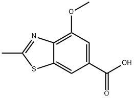 4-甲氧基-2-甲基-6-苯并噻唑甲酸 结构式