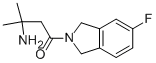 3-AMINO-1-(5-FLUOROISOINDOLIN-2-YL)-3-METHYLBUTAN-1-ONE 结构式