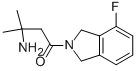 3-AMINO-1-(4-FLUOROISOINDOLIN-2-YL)-3-METHYLBUTAN-1-ONE 结构式