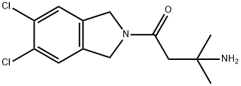 3-AMINO-1-(5,6-DICHLOROISOINDOLIN-2-YL)-3-METHYLBUTAN-1-ONE 结构式