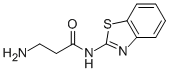 3-AMINO-N-(BENZO[D]THIAZOL-2-YL)PROPANAMIDE 结构式