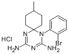 1,3,5-Triazaspiro(5.5)undeca-2,4-diene, 1-(2-bromophenyl)-2,4-diamino- 9-methyl-, hydrochloride 结构式