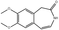 7,8-二甲氧基-1,3-二氢-2H-3-苯并氮杂卓-2-酮 结构式