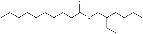2-ethylhexyl decanoate 结构式