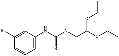 1-(m-Bromophenyl)-3-(2,2-diethoxyethyl)thiourea 结构式