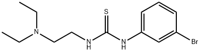 1-(m-Bromophenyl)-3-[2-(diethylamino)ethyl]thiourea 结构式